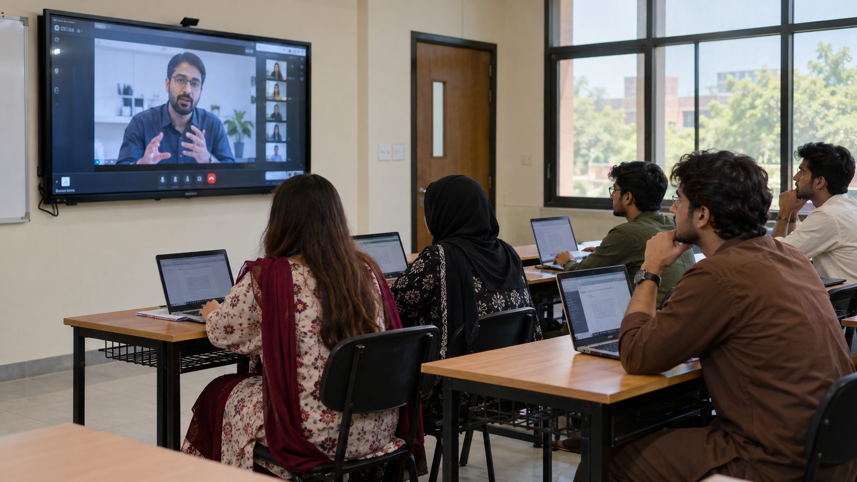 Hybrid BIT classroom supporting live online learning
